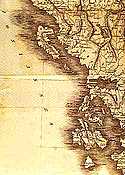 Map of the Ionian islands, 1820