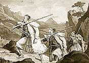 Albanians pursuit an enemy, 1820